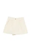 Maje Side-pocket Shorts In Neutral