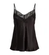 Maje Silk Cami Top In Black