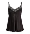 Maje Silk Cami Top In Black