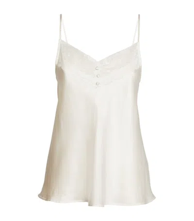 Maje Silk Cami Top In White