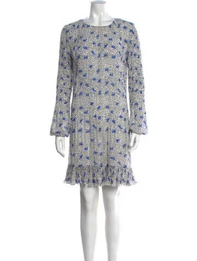 Pre-owned Maje Silk Mini Dress In Multi