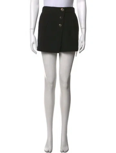 Pre-owned Maje Silk Mini Shorts In Black