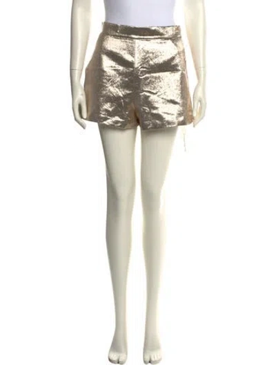 Pre-owned Maje Silk Mini Shorts In Neutral