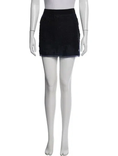 Pre-owned Maje Silk Mini Skirt In Multi