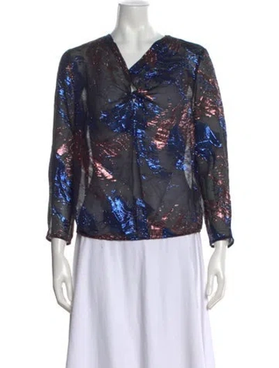 Pre-owned Maje Silk Printed Top