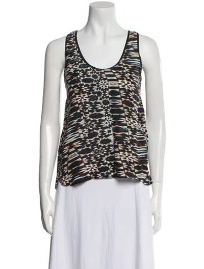 Pre-owned Maje Silk Printed Top In Multi