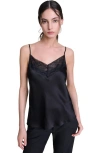 Maje Silk Cami Top In Black