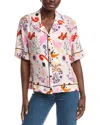 Maje Silk Shirt In Pink