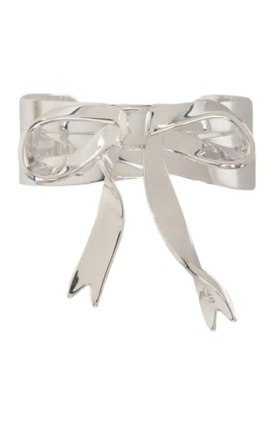 MAJE MAJE SILVER BOW CUFF