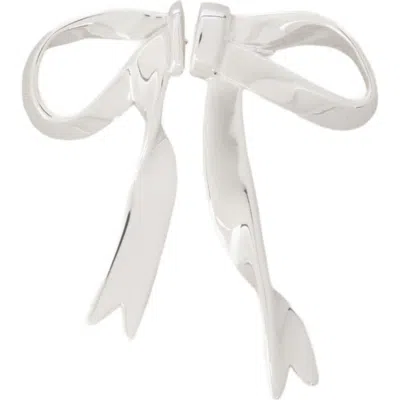 Maje Silver Bow Earring