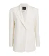Maje Single-breasted Blazer In White