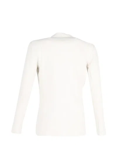 Pre-owned Maje Single-breasted Blazer In White