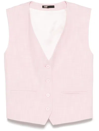 MAJE SINGLE-BREASTED WAISTCOAT