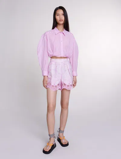 Maje Size Woman-tops & Shirts-us S / Fr 1 In Pink