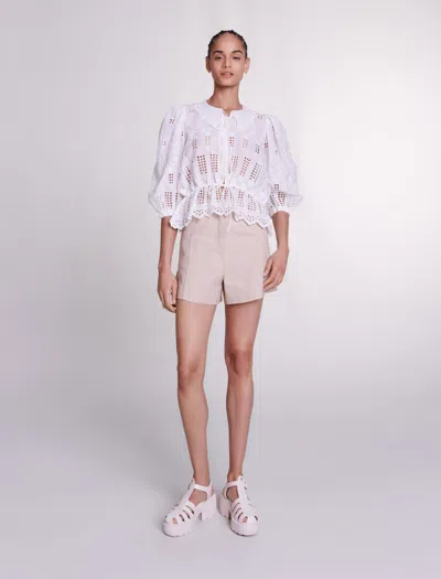 Maje Size Woman-tops & Shirts-us S / Fr 1 In White