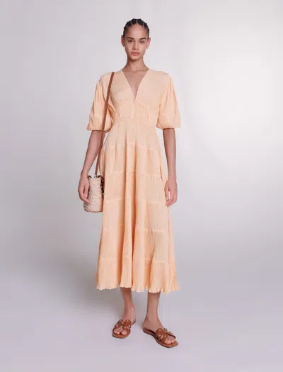 Maje Size Woman-dresses-us L / Fr 40 In Pale Orange /