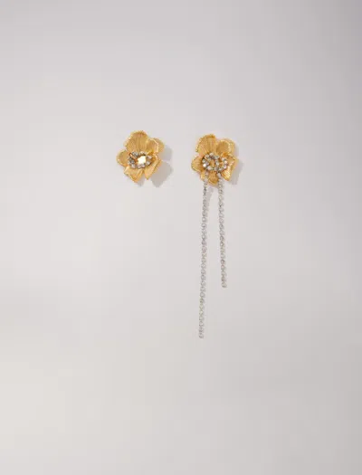 Maje Flower Earrings In Gold