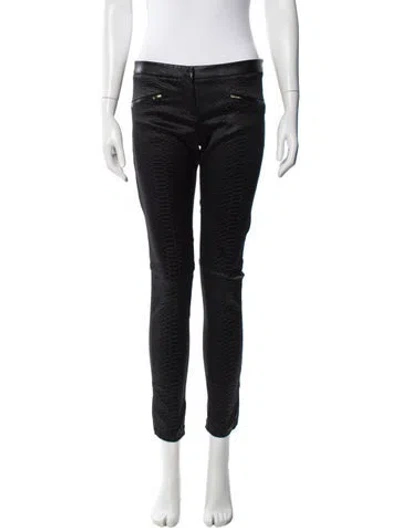 Pre-owned Maje Skinny Leg Pants In Black