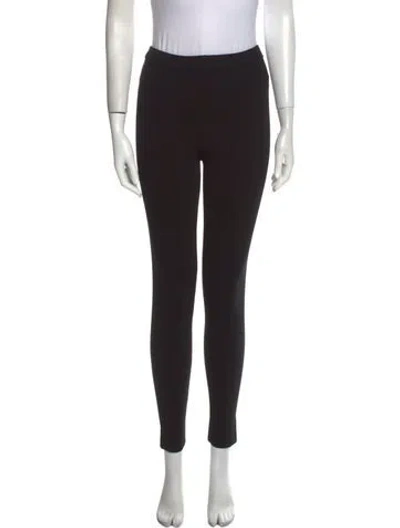 Pre-owned Maje Skinny Leg Pants In Black