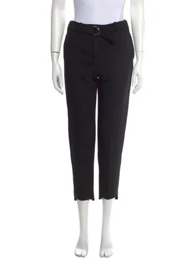 Pre-owned Maje Skinny Leg Pants In Black