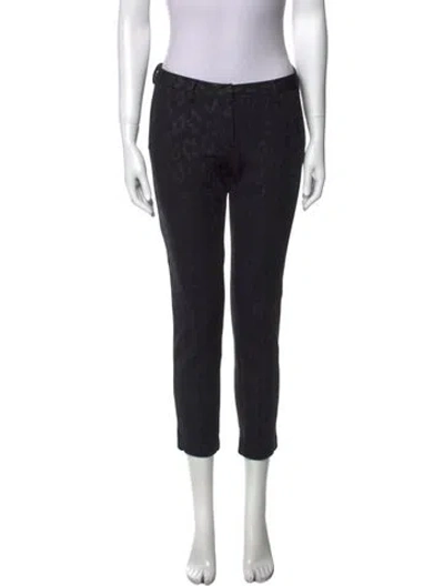Pre-owned Maje Skinny Leg Pants In Black