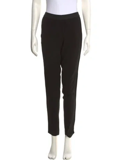 Pre-owned Maje Skinny Leg Pants In Black