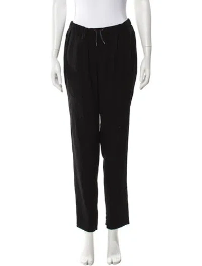 Pre-owned Maje Skinny Leg Pants In Black