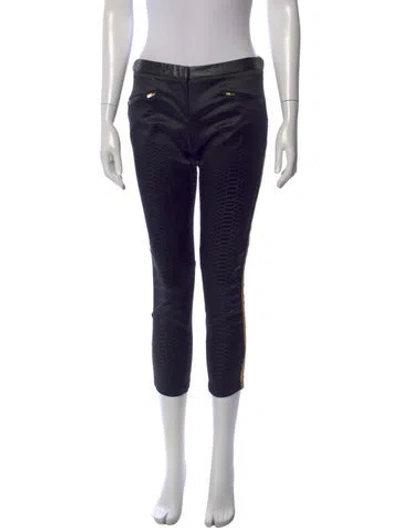 Pre-owned Maje Skinny Leg Pants In Black