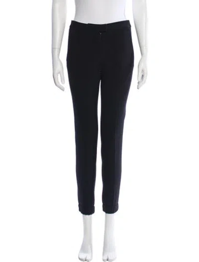 Pre-owned Maje Skinny Leg Pants In Blue