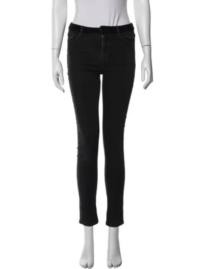 Pre-owned Maje Skinny Leg Pants In Blue