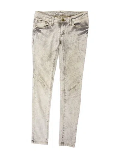 Pre-owned Maje Skinny Leg Pants In Gray