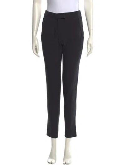 Pre-owned Maje Skinny Leg Pants In Gray