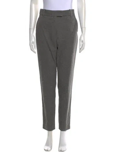 Pre-owned Maje Skinny Leg Pants In Gray