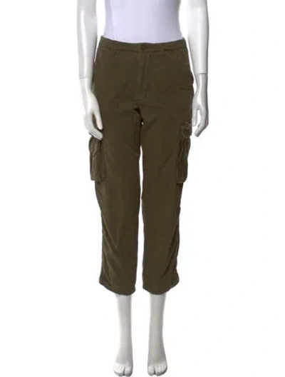 Pre-owned Maje Skinny Leg Pants In Green