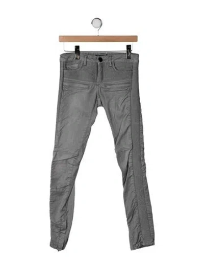 Pre-owned Maje Skinny Leg Pants In Grey