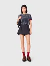 Maje Tailored Skort In Blue