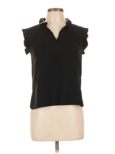 Pre-owned Maje Sleeveless Blouse In Black