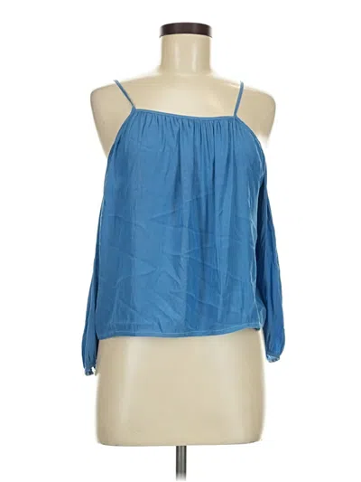 Pre-owned Maje Sleeveless Blouse In Blue