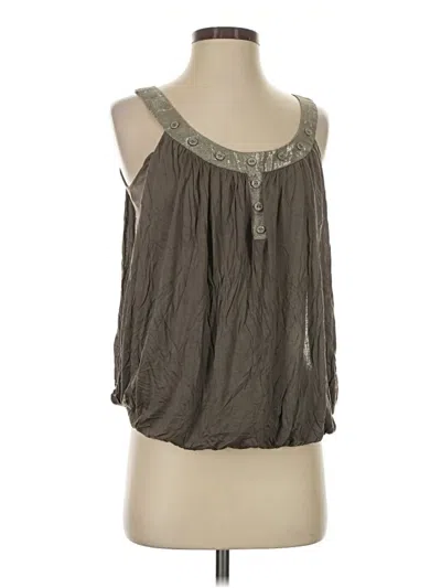 Pre-owned Maje Sleeveless Blouse In Gray