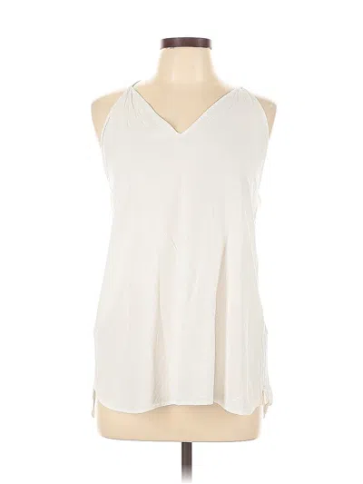 Pre-owned Maje Sleeveless Blouse In White