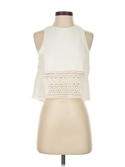 Pre-owned Maje Sleeveless Blouse In White