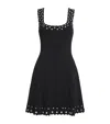 Maje Roeillety Grommet-trim Mini Dress In Black