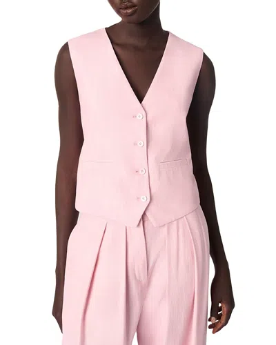 MAJE SLEEVELESS SUIT JACKET