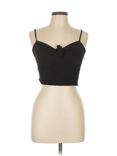 Pre-owned Maje Sleeveless Top Black Sweetheart Neckline Tops