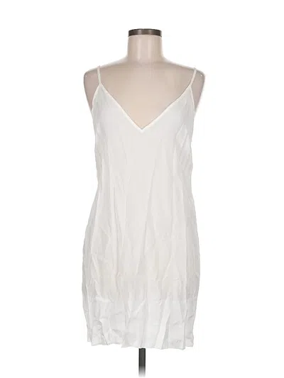 Pre-owned Maje Sleeveless Top White Plunge Neckline Tops