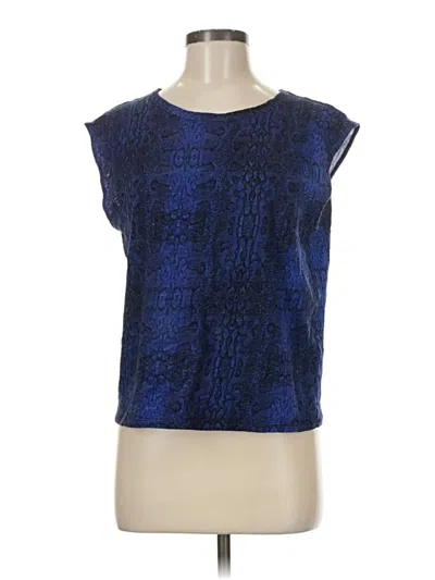 Pre-owned Maje Sleeveless T-shirt In Blue