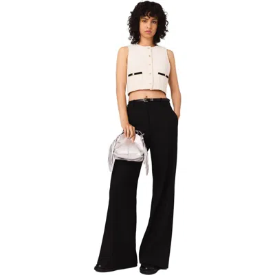 MAJE MAJE SLEEVELESS TWEED LUREX TOP