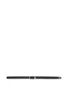 Maje Slim Leather Belt In Black