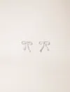 Maje Small Bow Earrings In Silver