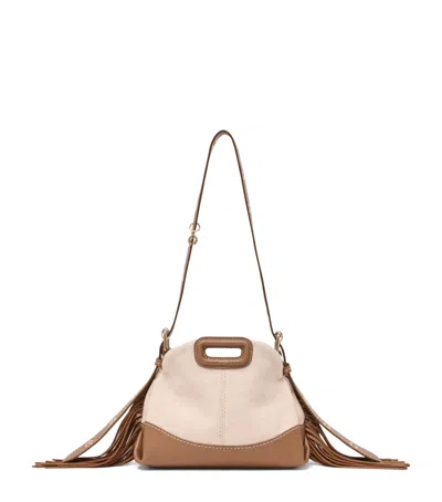 Maje Small Canvas Miss M Shoulder Bag